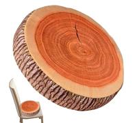 NASSMOSSE Log Pillow, 3D Tree Wood Slice Round Throw Pillow Soft Detachable Seating Floor Cushion for Home, Couch, Sofa, Bedroom, Living Room Decor