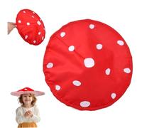 NASSMOSSE Mushroom Hat Cosplay for Kids 16'' Whimsical Mushroom Hat Easy to Wear Fairy Costume with Elastic Band for Cosplay Stage Performances