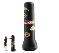 NASSMOSSE PVC Inflatable Punching Bag for Kids, 63" Free Standing Bag with Stable Base, Gloves & Air Pump for Boxing, Karate & Taekwondo