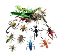 NASSMOSSE Realistic Bugs Toys for Kids 22PCS Realistic Animal Figures Plastic Bugs Toys for Halloween Birthday Gifts Party Favors