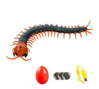 NASSMOSSE Remote Control Toy Centipedes, Simulation RC Toy Centipedes with Retractable Tongue, USB Charging Infrared Prank for Kids