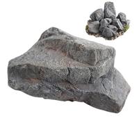 NASSMOSSE Rocks Realistic Artificial Landscape Rock DIY Indoor Outdoor Ground Decorative Lightweight PU Weather-Resistance Faux Rocks for Garden, Yard, Lawn (Not hollow) Style 1