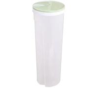 NASSMOSSE Spaghetti Storage Jar, Clear Plastic Pasta Storage Containers, Airtight Food Storage Container with Rotating Lid, Non Slip Spaghetti Jar for Noodles Beans Staples