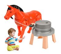 NASSMOSSE Toy Horse Playset, Electric Rotating Joints, for Toddlers 3-5