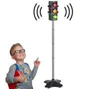 NASSMOSSE Traffic Light 49'' Traffic Light Toy with Sound ＆ Manual/Auto Modes Realistic Battery Powered Safety Educational Toys for Children Age 3 Above
