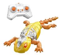 NASSMOSSE Wall Crawling Gecko RC Toy - Remote Control Electric Wall Climbing Gecko with LED Eyes, Fun Novelty Lizard Toy for Boys Girls, Yellow