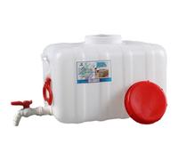 NASSMOSSE Water Container with Spigot 15L Thickened HDPE Water Tank with Handle & Swivel Cap for Camping, Gardening, Household, Automobile