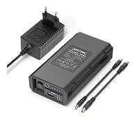 NASTIMA 12V 6000mAh LiFePO4 Battery Power Pack with 12V 9V DC and 5V USB Dual Output for LED Strips, Tape Lights, CCTV Cameras, Binoculars, etc., with Charger