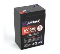 NASTIMA 6V 6Ah LiFePO4 Rechargeable Battery With BMS Protection