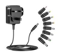 NASTIMA DC 12V 1A Power Adapter, 12W Power Supply AC DC Adapter with 8 plug adapters, for LED Strip Light, CCTV Camera, Router speaker, 1000mA Max