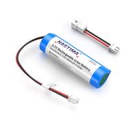NASTIMA XH2.54/2P Plug 3.7V 2600mAh 9.36Wh Rechargeable Li-ION Battery for DIY Electronics, Voice Amplifiers, RC Toys, Lighting, with Polarity Conversion Cable