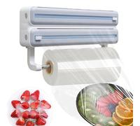 Nasty Film Dispenser - Wall Mounted Aluminum Foil, Cutter Wrap Storage Box | Nasty Film Cutter, Tin Foil Double Layer, Wrap Organizer Cutter Mount Dispenser Cutter