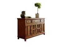 NASTYA Buffet Cabinet Solid Wood Sideboard Against The Wall Retro Storage Cabinet Tea Cabinet Kitchen Furniture Cupboard Sideboard Cabinet Kitchen Cabinet