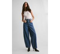NastyGal Women's The Barrell Leg Jean in Authentic Midwash | Size: 8 NastyGal Authentic Midwash 8