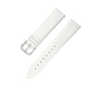 NASUNJIA 12mm 14mm 16mm 17mm 18mm 19mm 20mm 21mm 22mm Ultra Thin Leather Watch Strap Soft Plain Waterproof Band Watch Accessories(White,12mm)
