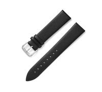 NASUNJIA 12mm 14mm 16mm 17mm 18mm 19mm 20mm 21mm 22mm Ultra Thin Leather Watch Strap Soft Plain Waterproof Band Watch Accessories(Black,12mm)