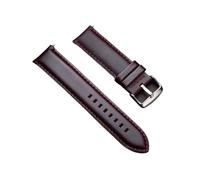 NASUNJIA Genuine Leather Band 18mm 20mm 22mm 24mm 26mm Vintage Cowhide Watch Strap Quick Release Bracelet Universal Smartwatch Wristband(Dark Red,20mm)