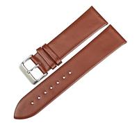 NASUNJIA Genuine Leather Watch Bracelet Watch Accessories Watch Strap Black Watchband Compatible With MIDO Compatible With DW Compatible With CK Compatible With TIMEX Watch Band(Light Brown_14mm)