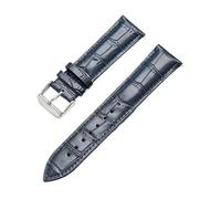 NASUNJIA Genuine Leather Watch Strap Quick Release Universal 12 13 14 15 16 17 18 19 20 21 22 23 24 26 Mm(Royal blue,18mm)
