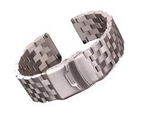 NASUNJIA Stainless Steel Watch Strap 18mm 20mm 22mm 24mm Solid Metal Brushed Watchband(20mm)
