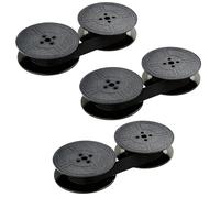 Nasxkji 3 Pairs Universal Typewriter Ribbon 8M Typewriter Ink Ribbon Black Compatible with Classic and Vintage Typewriter