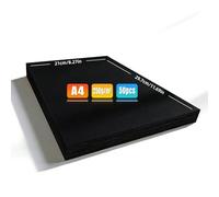 Nasxkji Black Card 250GSM Thick and Durable A4 Card 50 Sheets Card Stock 297 x210 mm for DIY Drawing Doodling Crafting Invitation Cards Office Use
