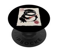 NAT 1 DND Board Games Rogue Funny Japanese Grumpy Frog PopSockets Adhesive PopGrip