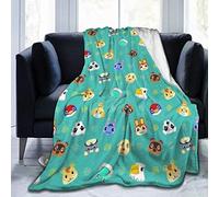 Nat Abra Animal Green-Crossing Ultra Soft Blanket Throw Thick Blanket All Season Premium Fluffy Microfiber Fleece Throw for Sofa Couch Bed
