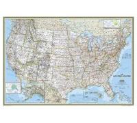 United States Classic Map [Tubed] - Reference Maps: Wall Maps U.S. (National Geographic Reference Map)