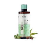 Nat Habit Cold Pressed 100% Pure Castor (Arandi) Oil for Skin & Hair With Vitamin E, Omega-6 & 9, Mineral Free & Preservative Free (200 ml)