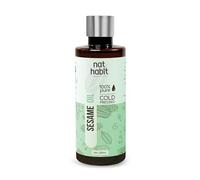 Nat Habit Cold Pressed 100% Pure Sesame (Til) Oil for Skin, Body Massage Oil for Deeply Moisturized Skin, 200ml