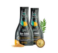 Nat Habit Curry Mustard NutriMask - Hair Mask For Grey Hairs, Conditioning, Smoothening, Strengthen & Shine, Suitable For All Hair & Scalp Types (Pack of 2 x 40gm)