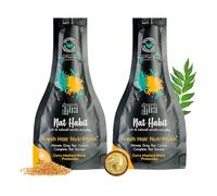 Nat Habit Curry Mustard NutriMask - Hair Mask For Grey Hairs, Conditioning, Smoothening, Strengthen & Shine, Suitable For All Hair & Scalp Types (Pack of 2 x 40gm)