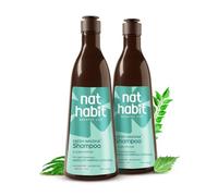 Nat Habit Navdha Rosemary Shampoo For Hair Fall Control| Sulphate & Paraben Free | Natural Herbal Shampoo for Women & Men | Amla Reetha Shikakai | Chemical-Free| Pack of 2 X 250ml