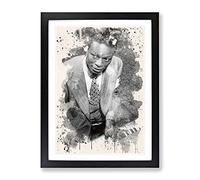 Nat King Cole Modern Fc Framed Print | A2 Black Framed Wall Art | Ready to Hang | Modern Nature Picture | Living Room Bedroom Lounge Office