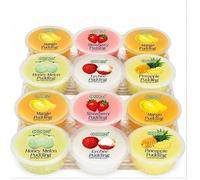Nata de Coco Pudding Cups Assorted Variety Pack (12 Pack) 80g - Mixed Fruit Flavours Jelly Dessert Cups - Mango, Lychee, Strawberry & More Boxed Treatz