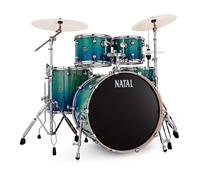 Natal Arcadia 22 Am. Fusion 5pc Drum Kit Blue to Black Fade