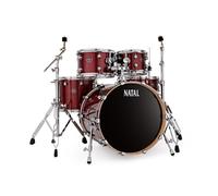 Natal Arcadia 22 American Fusion 5pc Drum Kit Red Strata