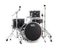 Natal Arcadia Poplar 18 Drum Kit w/Hardware Black