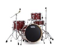 Natal Arcadia Poplar 18" Drum Kit w/Hardware Red Strata