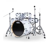 Natal Arcadia UFX 22 Am. Fusion 5pc Drum Kit Piano White