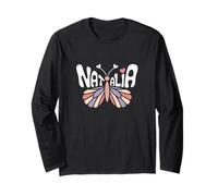 Natalia Butterfly - Personalized Cute Name Word Art Long Sleeve T-Shirt
