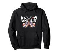 Natalia Butterfly - Personalized Cute Name Word Art Pullover Hoodie