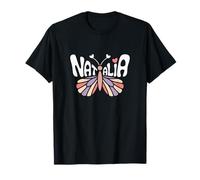 Natalia Butterfly - Personalized Cute Name Word Art T-Shirt
