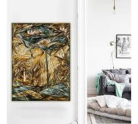 Natalia Goncharova《The Forest》Canvas Oil Painting Artwork Poster Picture Wall Decor Living Room Decoration Canvas Prints 50x75cm Frameless