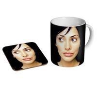 Natalie Imbruglia Face Ceramic Coffee MUG + Coaster Gift Set …
