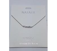 NATALIE Named Lumeila Necklace Marina De Buchi Silver Colour Presented By Sterling Effectz