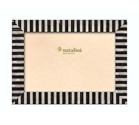 Natalini 4 X 6 Black and White Stripe Wooden Frame Made in Italy
