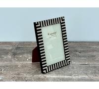 Natalini Black and White Striped Photo Frame 4 x 6