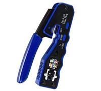 Natalink RJ45 Crimping Tool Pass Through Crimper Wire Stripper Cutter for Cat6A Cat6 Cat5 8P8C rj45 Cable Stripper Tool Connecto